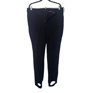Moncler Black Stirrup Dress Pants Size 48 – Minimal Luxe Trousers (Zipper Broken